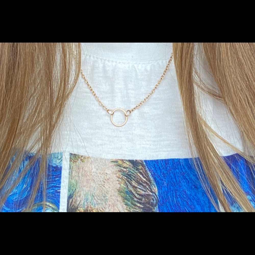 ☀️simple gold necklace☀️
